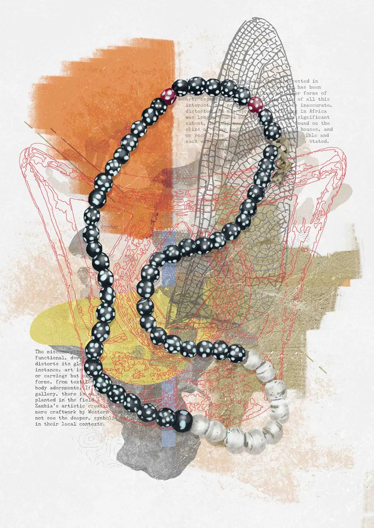 Beaded necklace of the Mpande. (Illustration by Tsungai Kaunda).