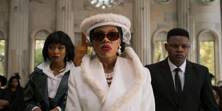 Why do we keep consuming stories built on black women's pain while celebrating their ability to endure it? (Image is a screenshot from Netflix series, The Polygamist).