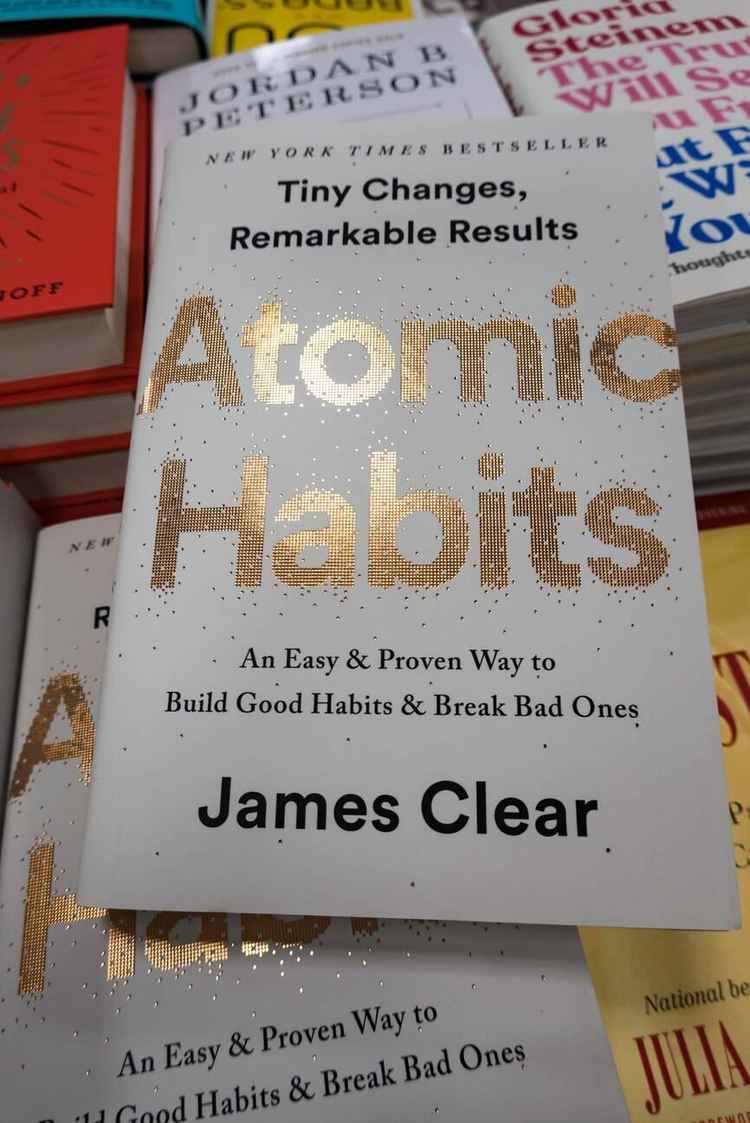 Atomic Habits by James Clear emphasises small, consistent action for big results over time