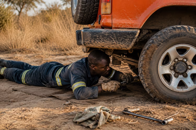 Some SUVs mount it underneath and require a key or tool to release. (Image is artists impression).