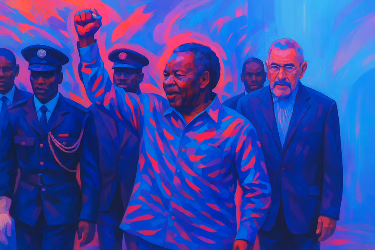 President Sata was known as King Cobra for his fiery political rhetoric. (Image is artists impression).