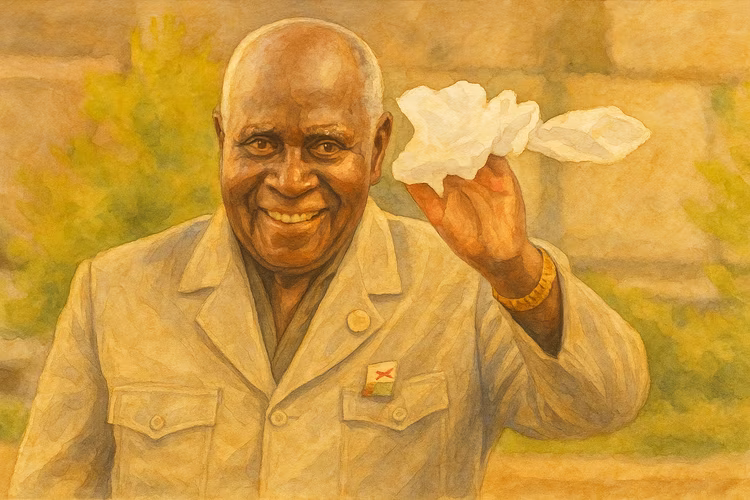 Kenneth Kaunda established Zambia as a sovereign nation, implementing the philosophy of Humanism as a national ideology. (Image is artists impresiion).