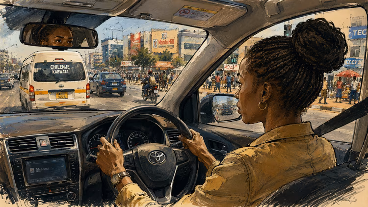 Defensive driving involves anticipating potential hazards, obeying speed limits, and remaining alert to the actions of other road users. (Image is artists impression).