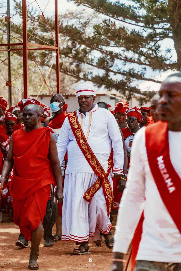 Kalonga Gawa Undi of the Chewa people during the 2024 Kulamba Ceremony | Image by Emmanuel Nkhuwa - Lint Studios