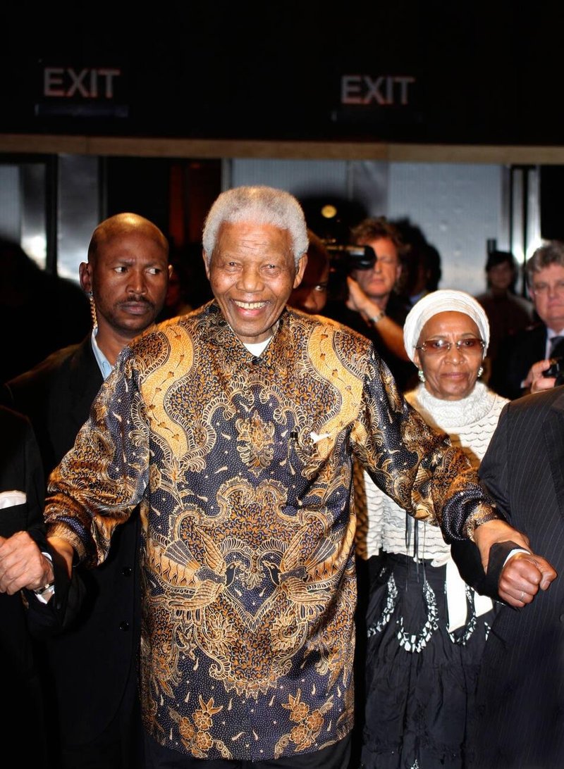 Former South African president Nelson Manda was a big fan of batik shirts. These shirts are now nicknamed the Madiba shirt (Madiba is Mandela's clan name)