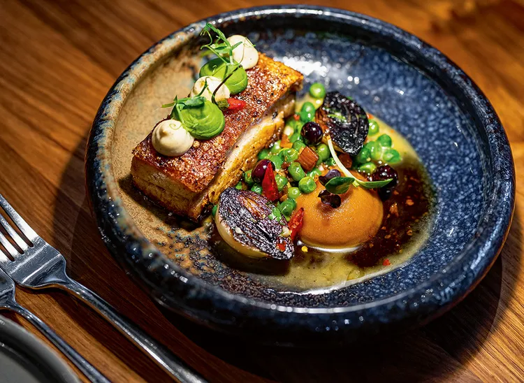 Pork Belly at Jessyz Fine Dining. (Image courtesy of Jessyz Fine Dining).