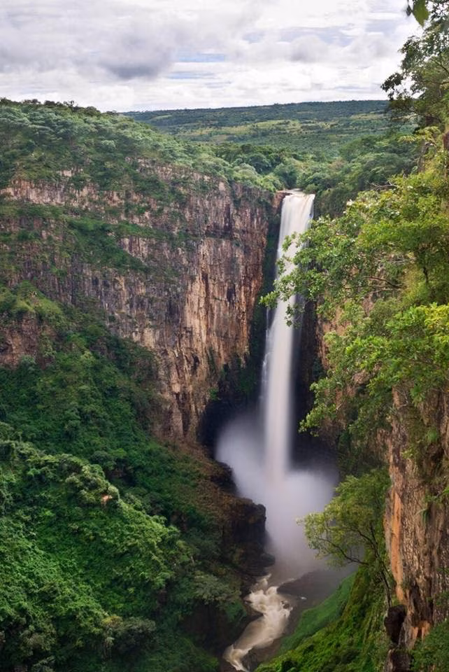 Kalambo Falls is the second highest uninterrupted waterfall on the African continent, standing at 235 metres. (Image by Daphne Francois for Nkwazi Magazine).