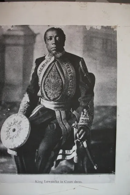 King Lewanika in court dress