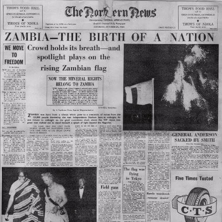 In Lusaka, thousands packed Independence Stadium to witness the lowering of the Union Jack for the last time and the raising of the Zambian flag for the first time.