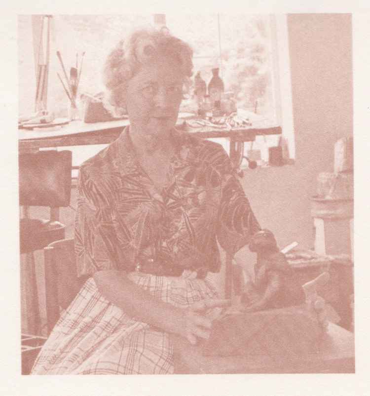 Gabriel Ellison in her studio. (Image courtesy of Rhodesian Study Circle).