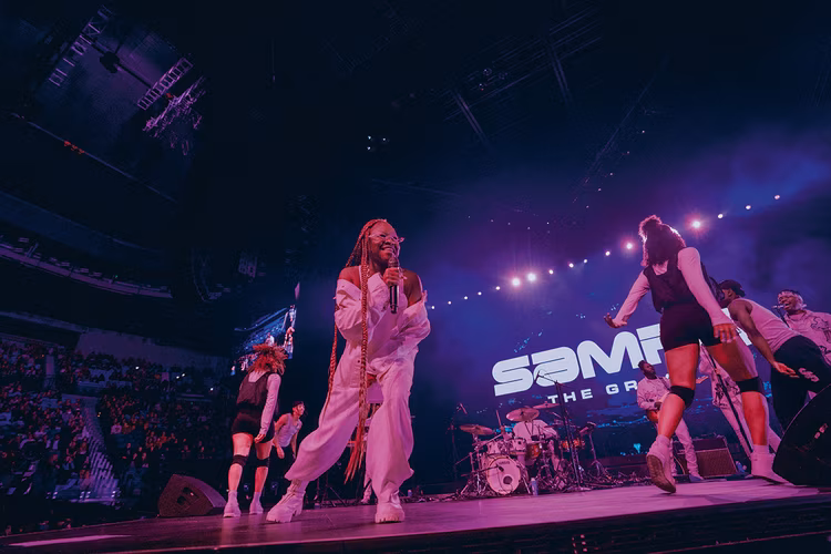 A self-described ambivert, Sampa feels comfortable performing for large crowds and being alone. (Image courtesy of Matty Vogel).