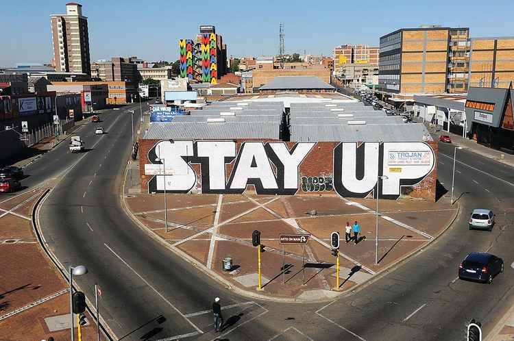 Graffiti art in Maboneng.