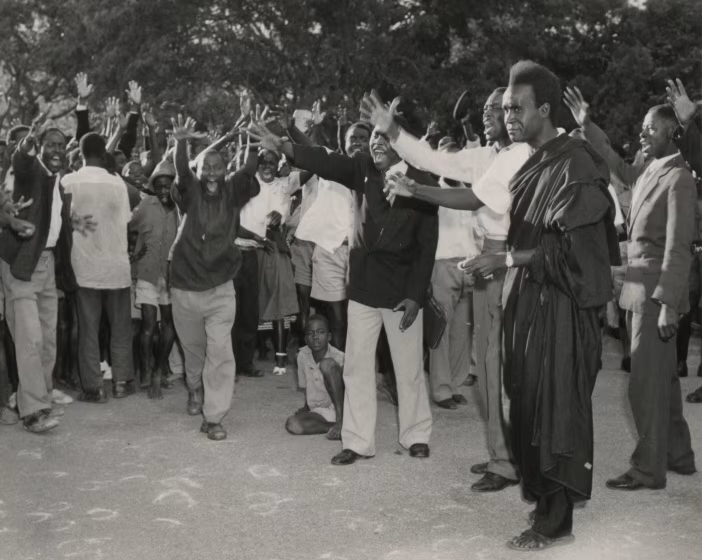 In The Riddle of Violence, he explains to British pacifists why a Christian leader “racially and culturally African” could no longer stand by as apartheid shut every door. (Image courtesy of The National Archives of UK).