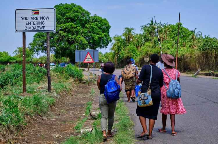 The Zambia-Zimbabwe border (Image via Alamy)