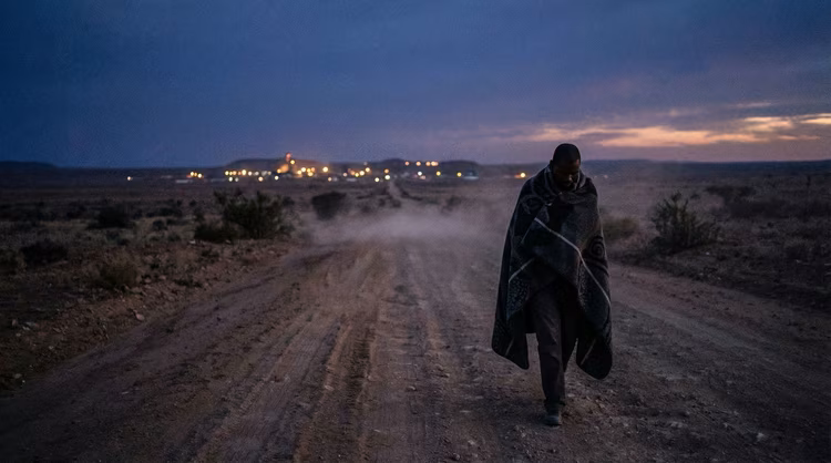 A man wrapped in a blanket at dusk could easily be cast as a vampire in waiting. (Image is artists impression).