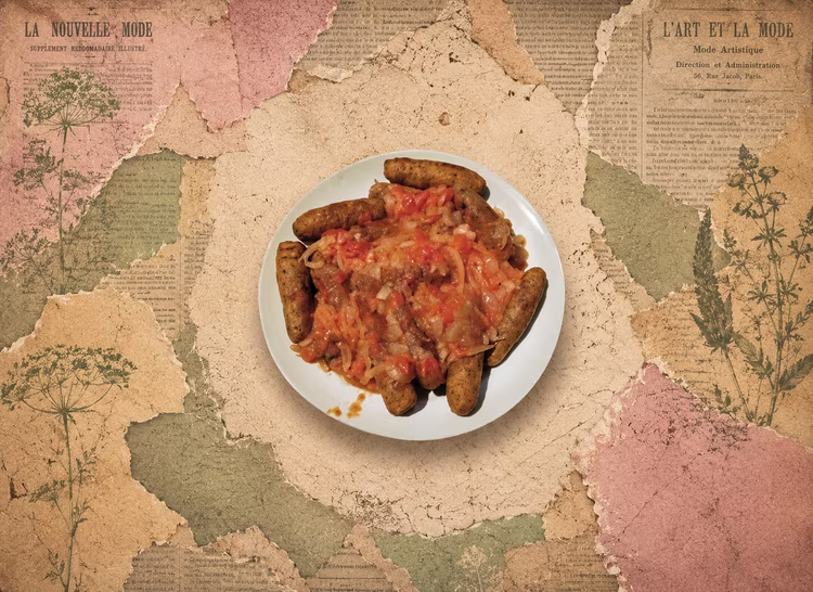 This plant‑based, protein‑rich dish offers a local alternative to processed supermarket sausages. (Image is artists impression).