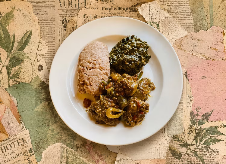 Chilopa is a traditional dish from Eastern Province made from goat blood collected at the time of slaughter. (Image is artists impression).