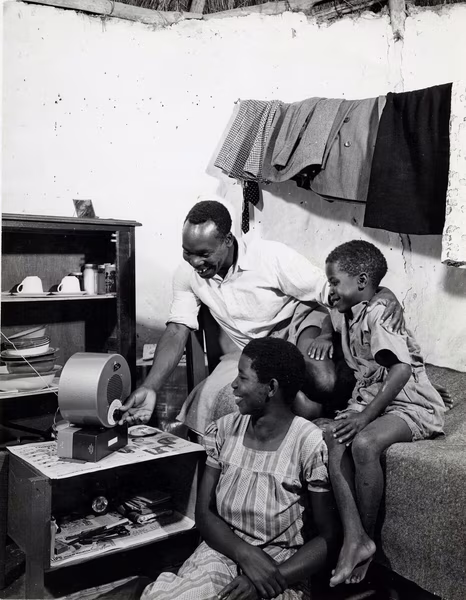 This device brought the world into African homes and permanently shaped Zambia’s broadcasting history. (Image courtesy of Zambian History in a Picture).