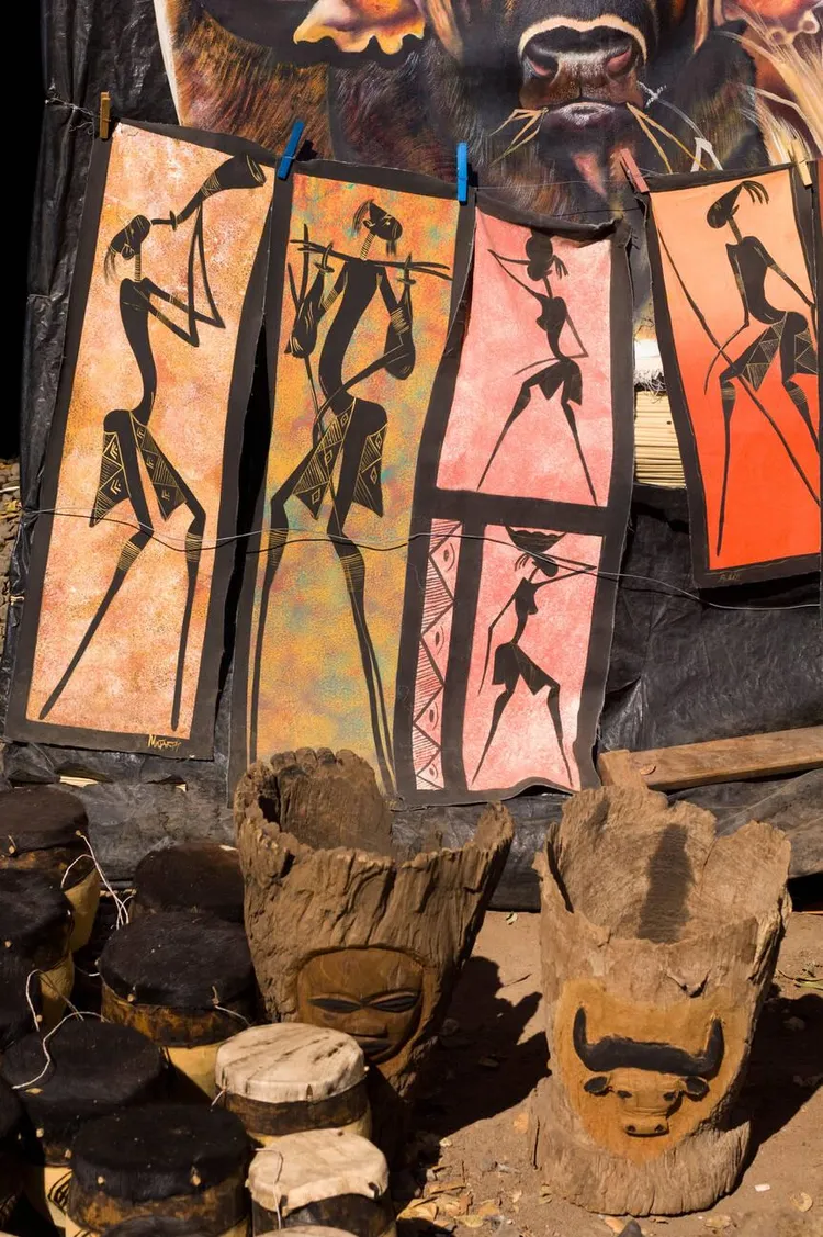 Zambian art is not confined to art galleries. (Image via Alamy).