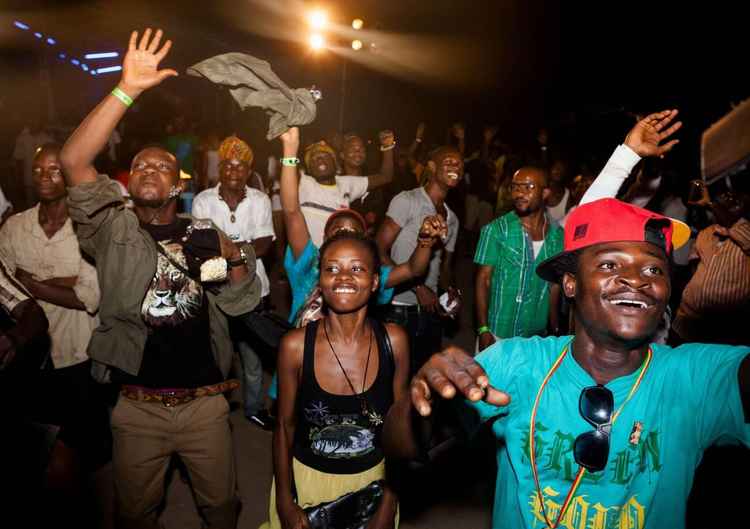 Celebrations at Labadi Beach in Accra