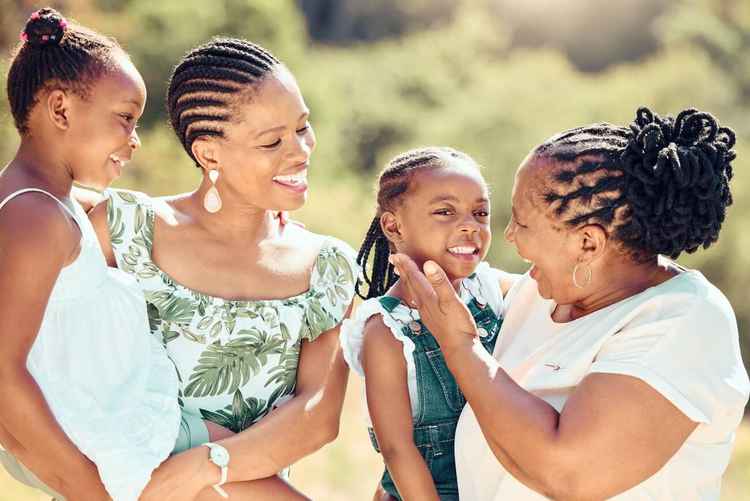 A multi-generational African family