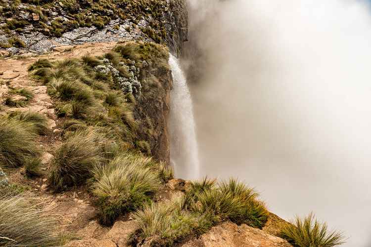 The Tugela River plummets into the Tugela Falls.