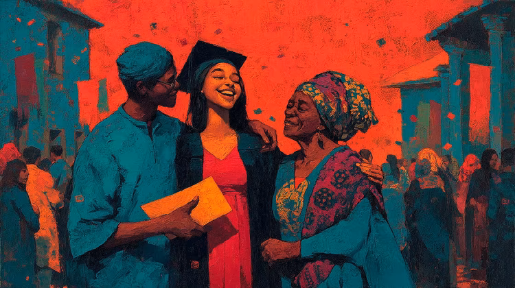 Lobola can be used to encourage girls’ education, like paying more for educated brides—it could turn an old tradition into a force for good. (Image is artists impression).