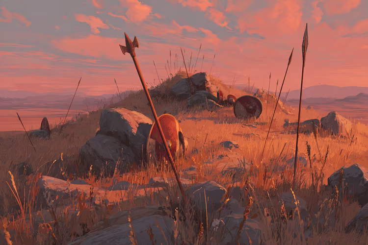 Their victories were so significant that the battlefield was named Tabi ba Sadi, “Hill of the Women.” (Image is artists impression).