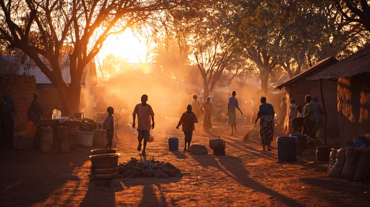 Unlike city life where chores are outsourced, village life requires everyone to take part in daily tasks. This includes fetching water, preparing the brazier, and other hands-on chores assigned to each person. (Image is artists impression).