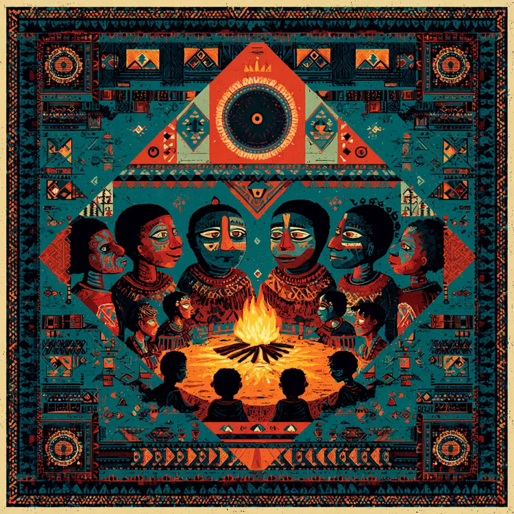 These folktales do more than entertain. They establish boundaries, affirm values, and provide a shared language for navigating uncertainty. (Image is artists impression).