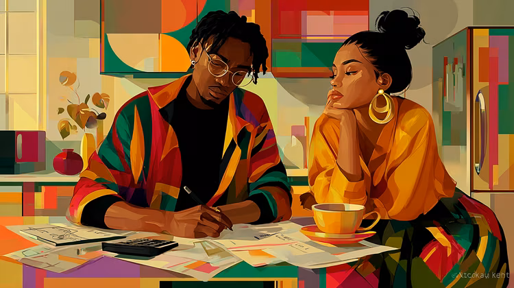 More Zambian couples are doing the uncomfortable maths before deciding how many children to have. (Image is artists impression).