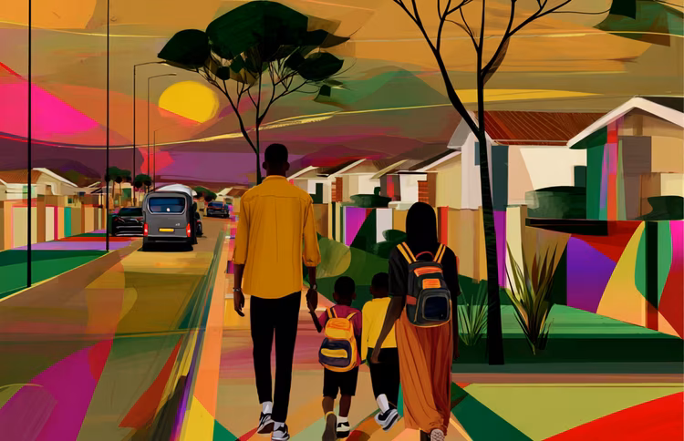 The monthly cost of sustaining a family of four or five in Lusaka comfortably exceeds K30,000. (Image is artists impression).