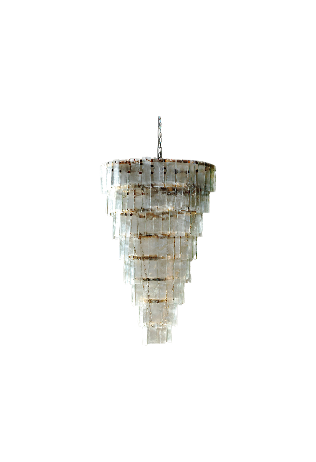 The Cascade Chandelier<br><span class='subtitle-style'>By Tribal Textiles</span>